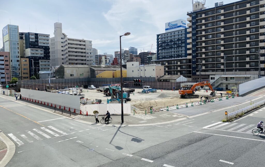 高さ164m堀江のタワーマンション開発 南堀江3丁目プロジェクト 21年9月の様子 大阪の近未来 大阪 関西の再開発巡り