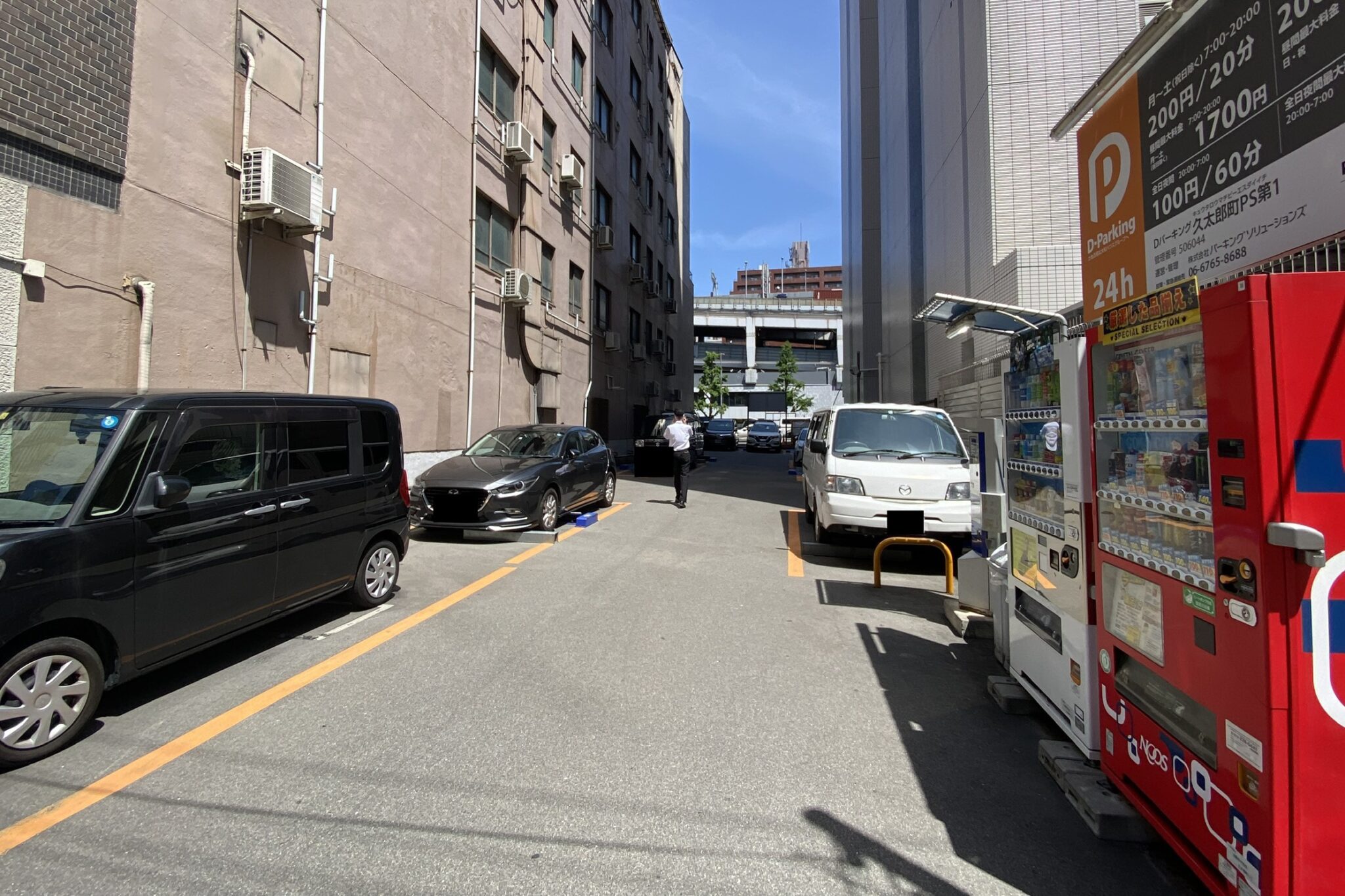 敷地内でボーリング調査実施中！再開発への第一歩か？堺筋本町駅近くの大和ハウス系コインパーキング！Dパーキング堺筋本町第一！ 23年5月の様子