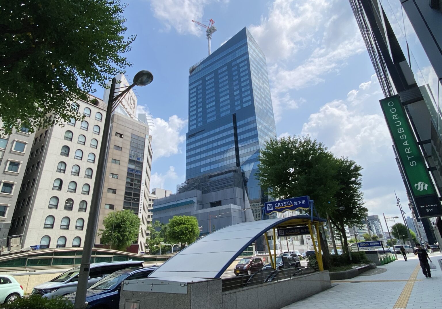 心斎橋の新たなランドマーク！オフィス、ホテル、商業施設からなる複合タワー再開発！（仮称）心斎橋プロジェクト 25年8月の様子 大阪の近未来